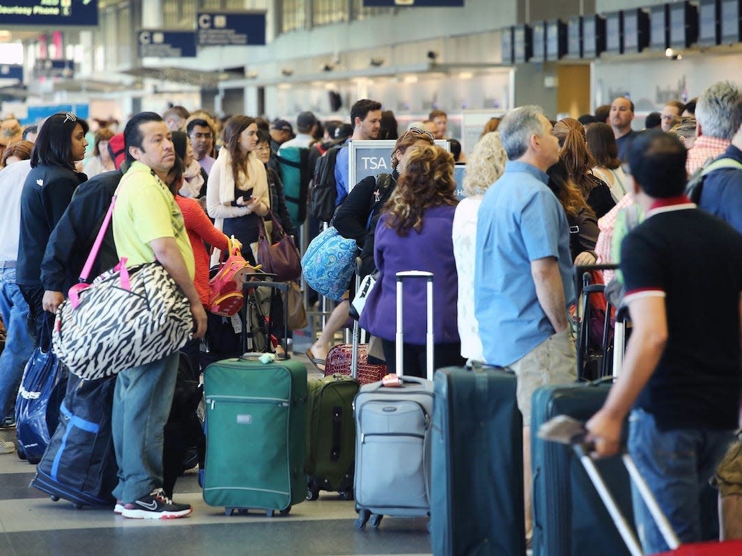 long airport line