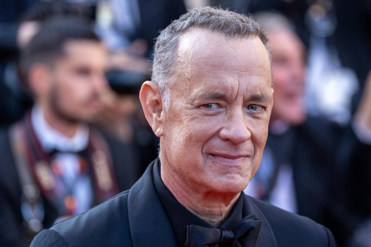 CANNES, FRANCE - MAY 25: Actor Tom Hanks attends the screening of 