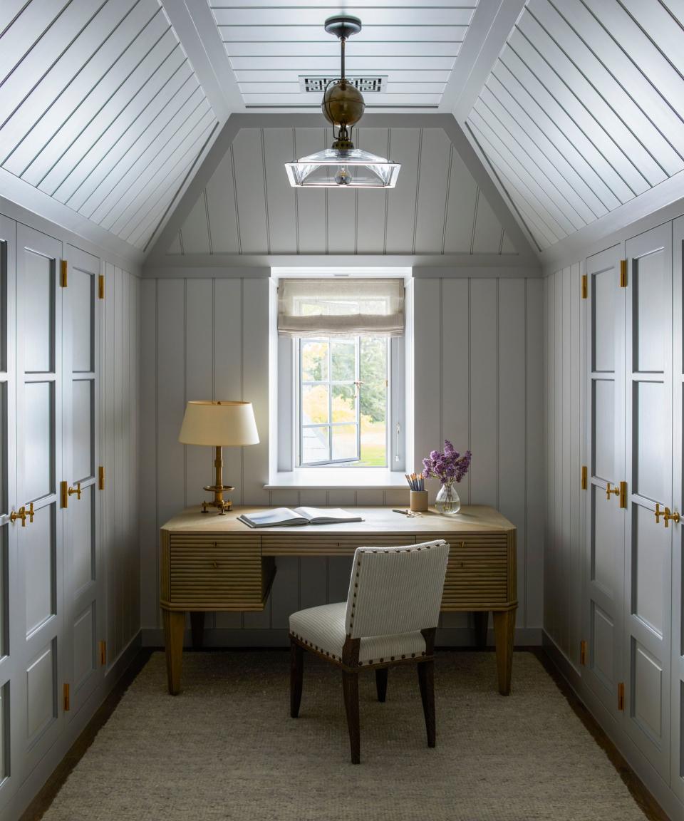 Home office in attic