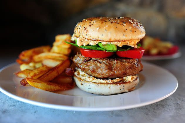 Turkey Bagel Burger