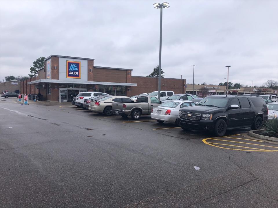 The suspect is believed to be occupying a stolen white 2016 Dodge Charger with a Tennessee tag reading BPT-4410 that was taken during a carjacking at the Aldi located at 2765 South Perkins Road.