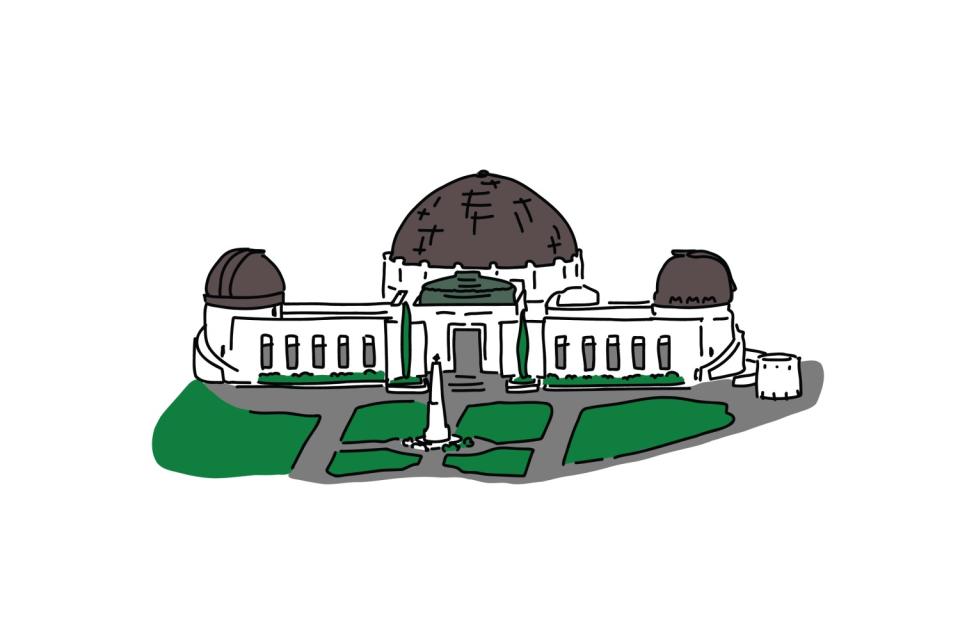 Illustration of Griffith Observatory