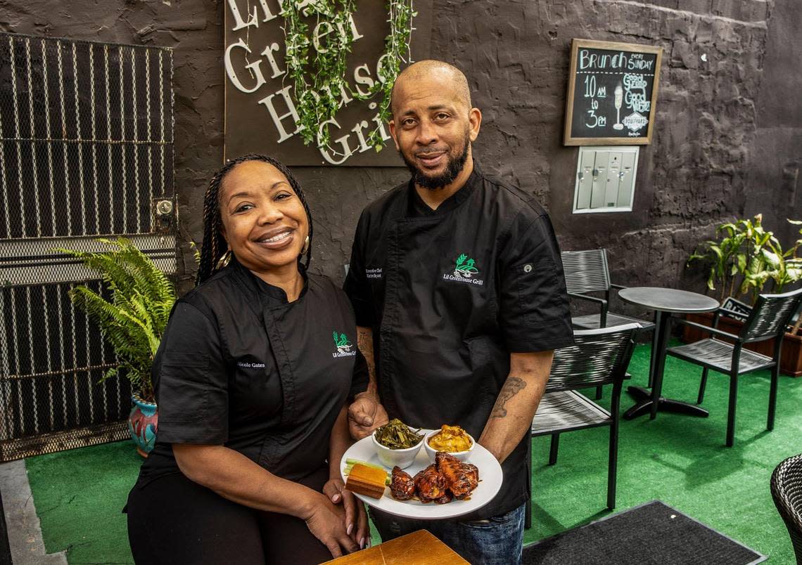 Nicole Gates and Karim Bryant, co-owners of Lil Greenhouse Grill in Overtown, have been invited to participate in the South Beach Wine & Food Festival. For years Black restaurant owners and local?s had complained the festival failed to include them, that the festival marketed itself as an event made for and directed at whites. on Wednesday, February 16, 2022.