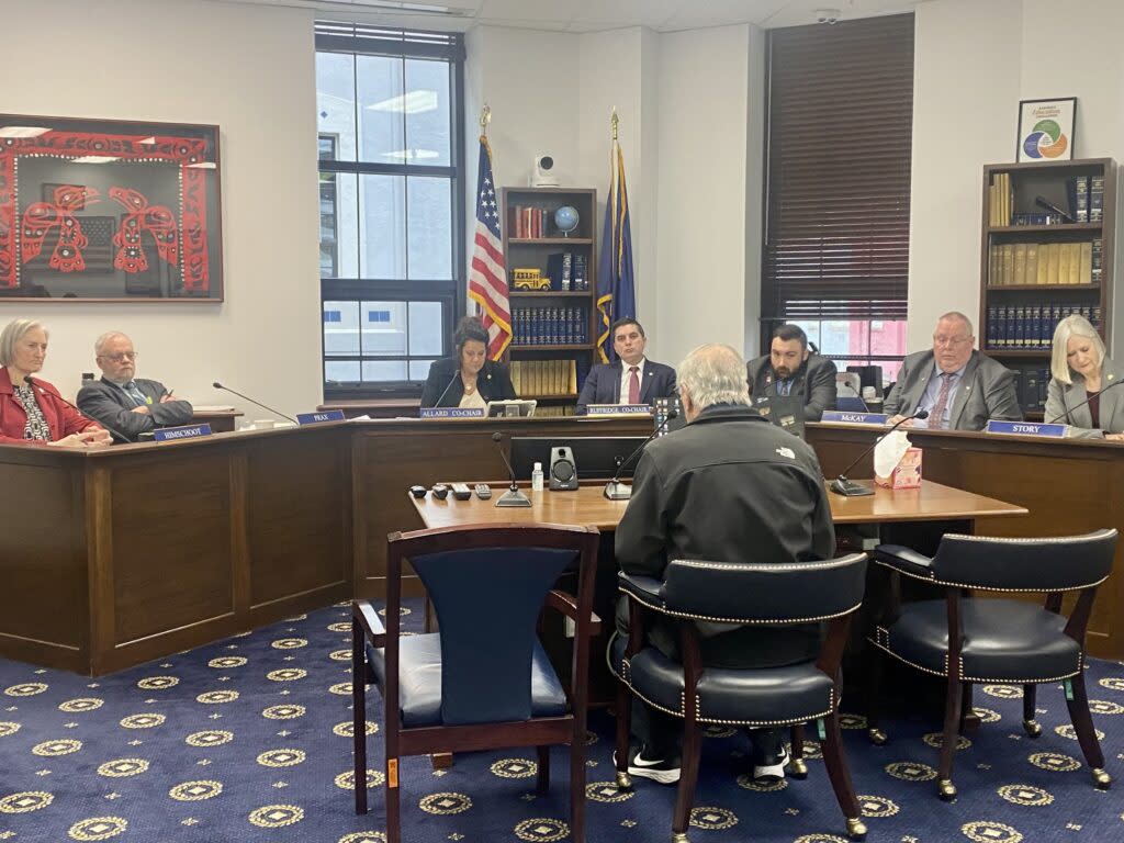 The House Education committee hears public testimony on a multipart education bill on April 8, 2024. Members of the public chided lawmakers for a dysfunctional meeting. (Photo by Claire Stremple/Alaska Beacon)