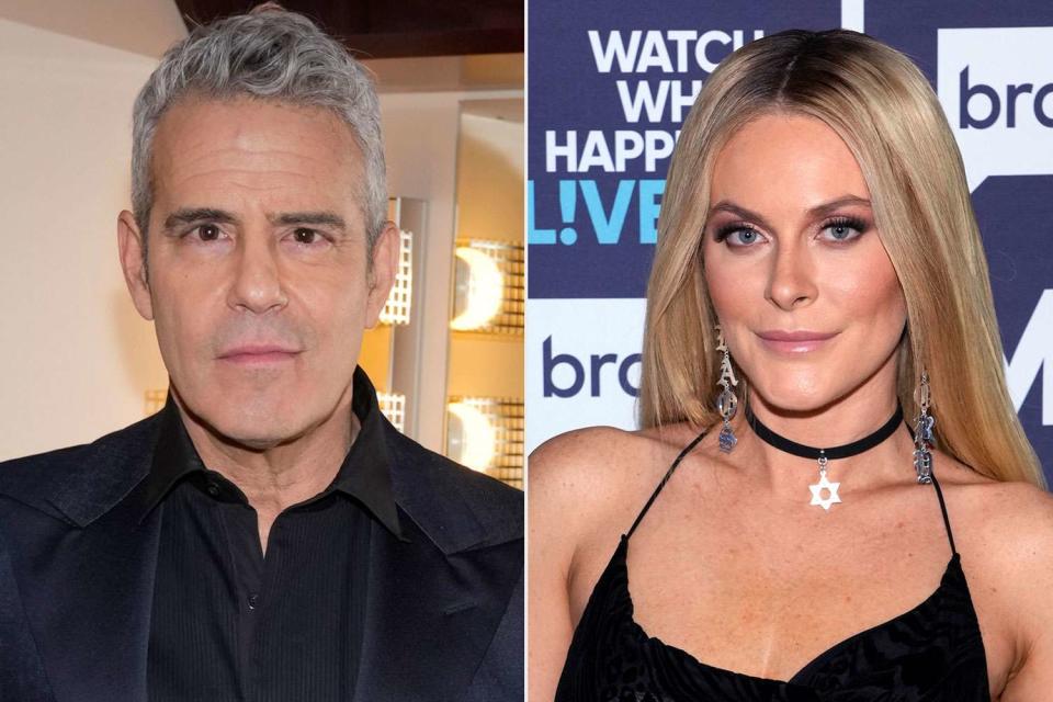 <p>Charles Sykes/Bravo via Getty (2)</p> Andy Cohen and Leah McSweeney