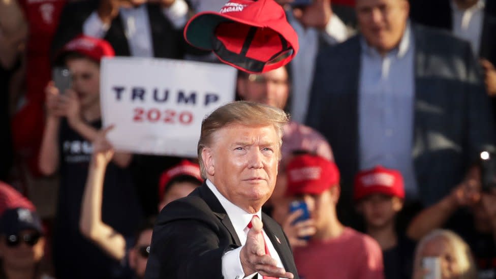 Trump en un acto de campaña.