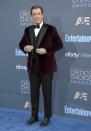 <p>The esteemed actor brought out the burgundy velvet tux for the occasion. <i>[Photo: Getty]</i> </p>