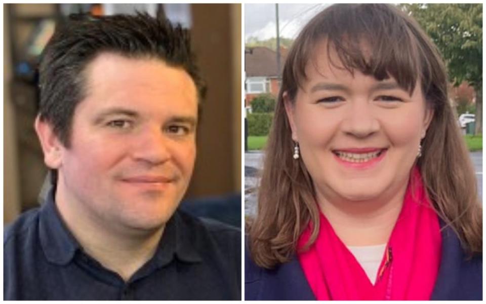 Tony Lee is the Conservatives’ head of campaigning while his wife Laura Saunders is standing as a Tory candidate in Bristol North West (ES Composite)