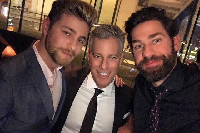 Cameron Fuller/Instagram Cameron Fuller wth his father Bradley Fuller and actor John Krasinski