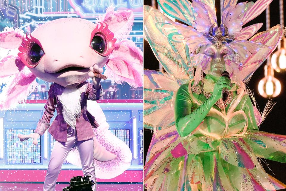 THE MASKED SINGER: Axolotl in the “Country Night” episode of THE MASKED SINGER airing Wednesday, March 22 , THE MASKED SINGER: Fairy in the “Country Night” episode of THE MASKED SINGER airing Wednesday, March 22