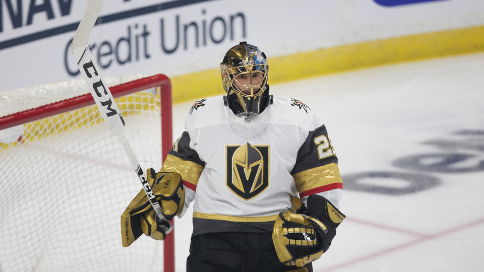 Vegas Golden Knights' goalie Marc-Andre Fleury (29) 