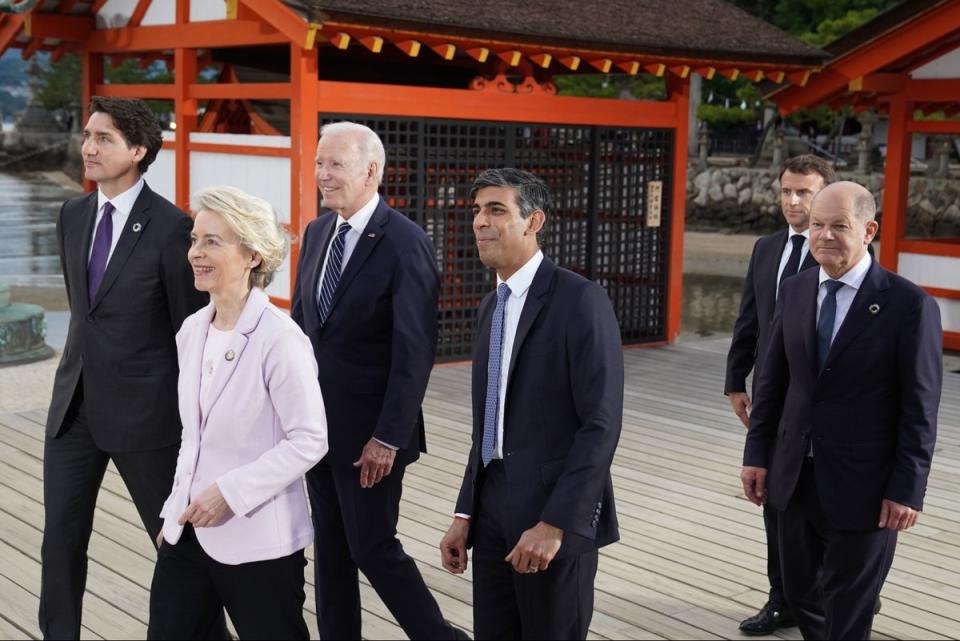 G7 leaders in Hiroshima (PA)
