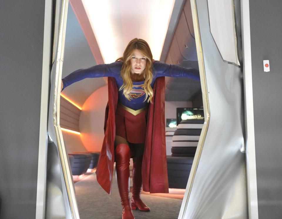 Melissa Benoist first appeared as Supergirl in the Arrowverse in 2015. (Warner Bros. TV)