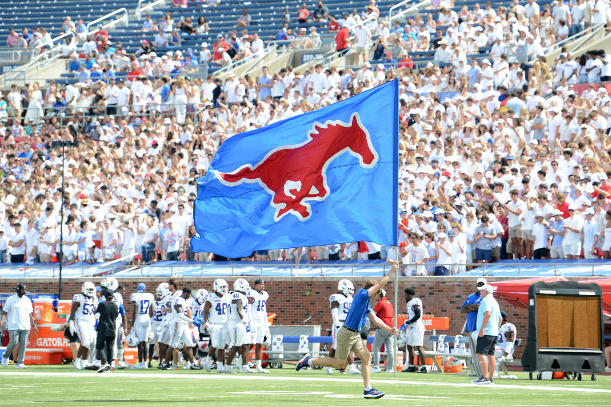 SMU is headed to the ACC, which marks the school's long-awaited return to big-time college football. (Photo by John Rivera/Icon Sportswire via Getty Images)