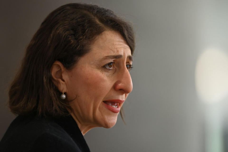 Premier Gladys Berejiklian is under mounting pressure over her handling of the Delta outbreak. Source: Getty