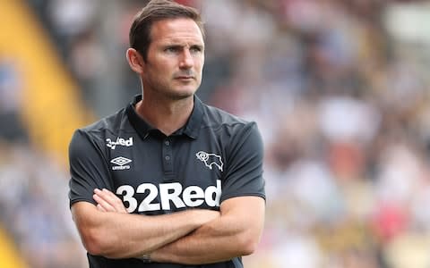 Manager of Derby County Frank Lampard looks on during a Pre-Season match between Notts County and Derby County - Credit: Ashley Allen/Getty Images