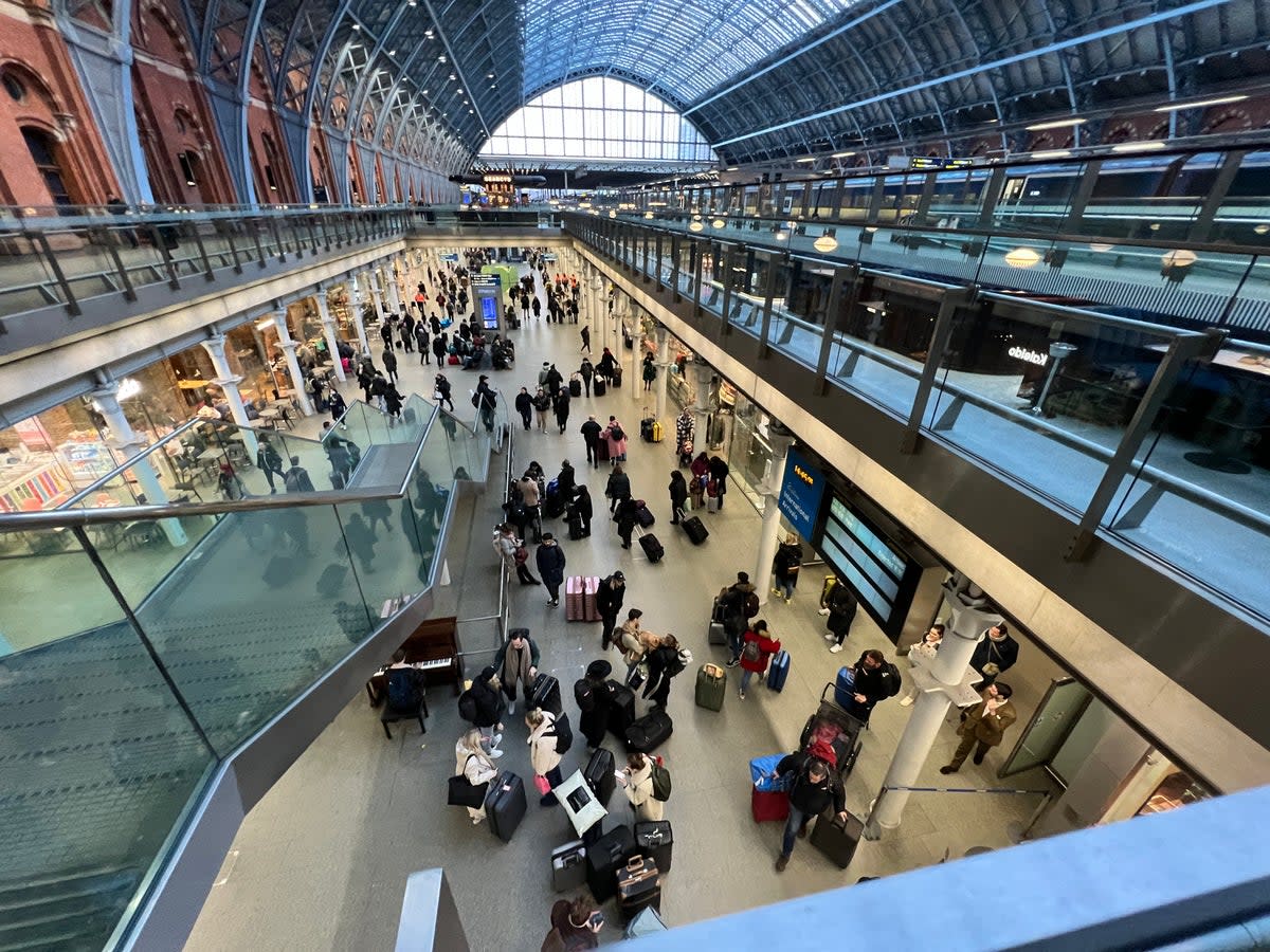 Action station: London St Pancras International, starting point for many Interrail adventures  (Simon Calder)