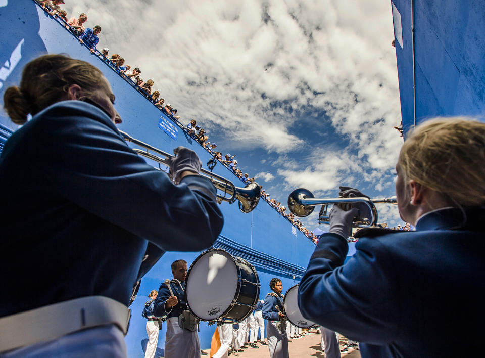 Air Force Academy band performs