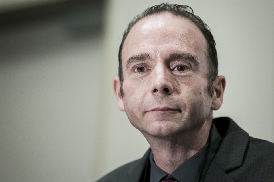 WASHINGTON, DC - JULY 24: Timothy Ray Brown, known as the "Berlin Patient" and the only person to have been cured of AIDS, holds a press conference to announce the launch of the Timothy Ray Brown Foundation at the Westin City Center hotel on July 24, 2012 in Washington, DC. "I wouldn't wish this on my worst enemy," Brown said of the treatment process that eventually cured him. Planned to launch during the International AIDS Conference being held in Washington, the foundation will work to focus efforts on finding a cure for HIV and AIDS. (Photo by T.J. Kirkpatrick/Getty Images)