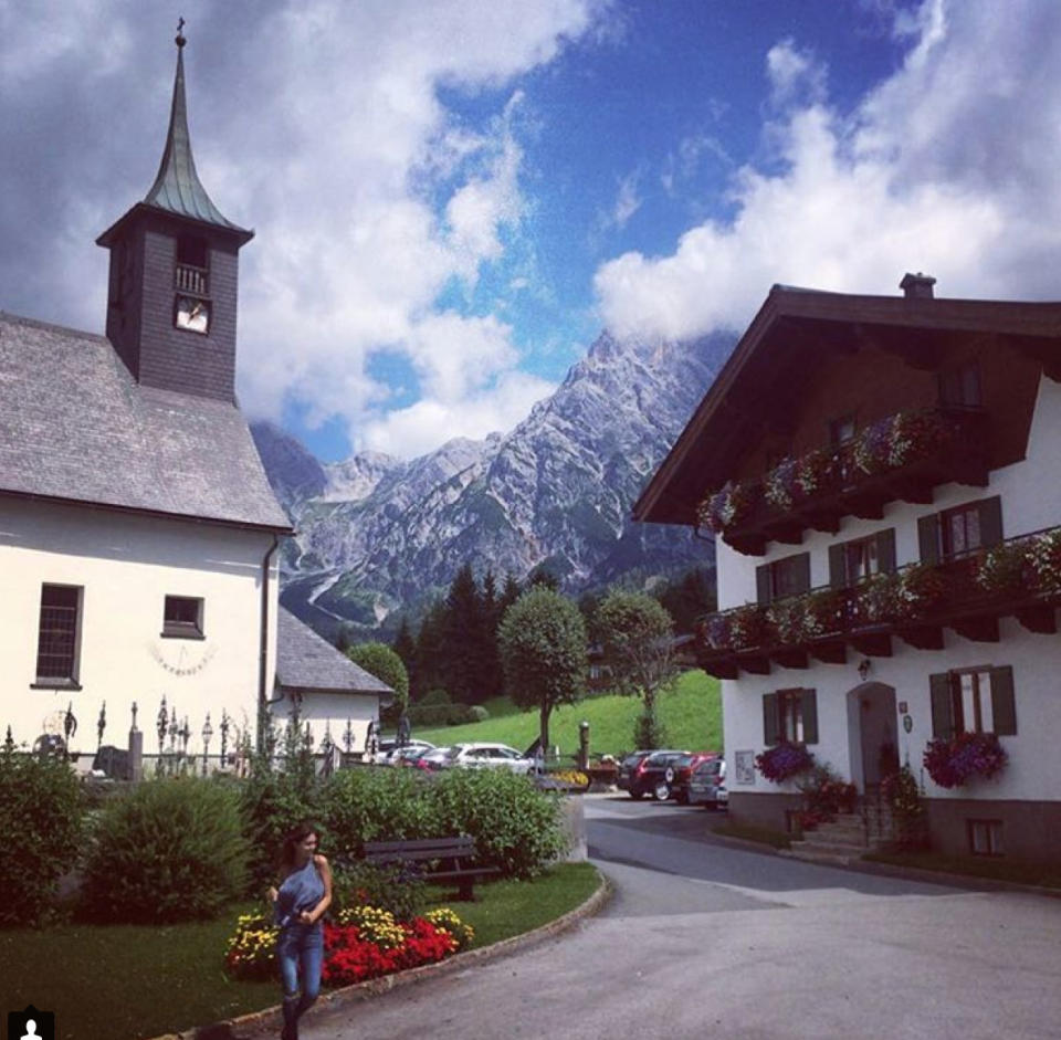 Chau chau. “Último día en Hinterthal”, escribió aquí, despidiéndose de este mágico lugar. - Foto: Instagram.com/zaira.nara