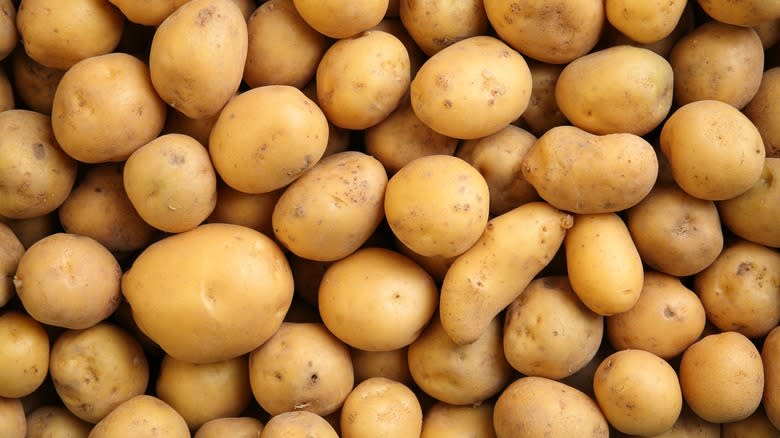 potatoes in a pile