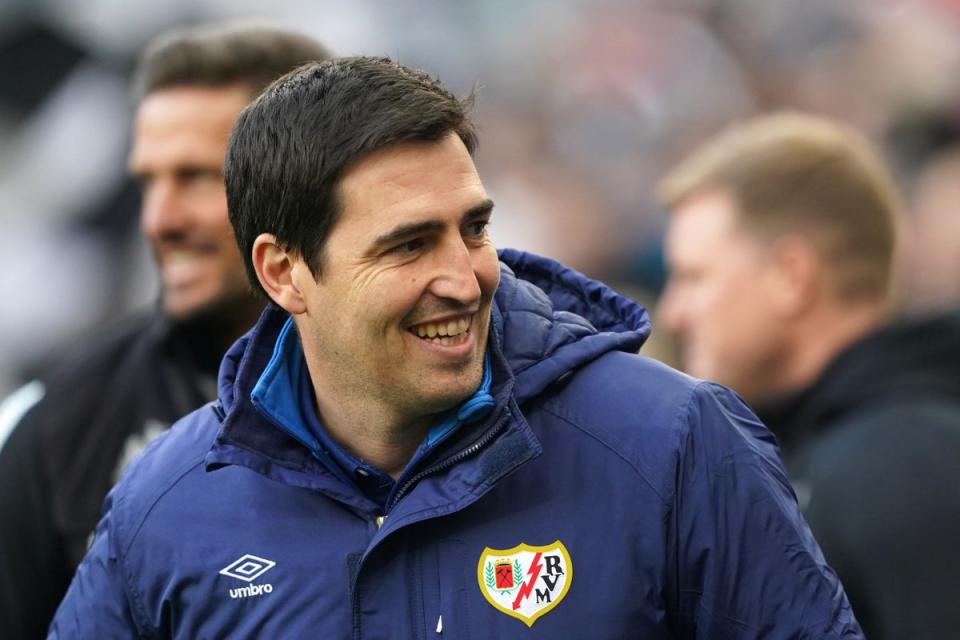 Rayo Vallecano boss Andoni Iraola is understood to be on Leeds’ short-list as they search for a new manager (Owen Humphreys/PA) (PA Wire)