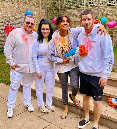 7) Priyanka Chopra and Nick Jonas, Holi Festival March 2021