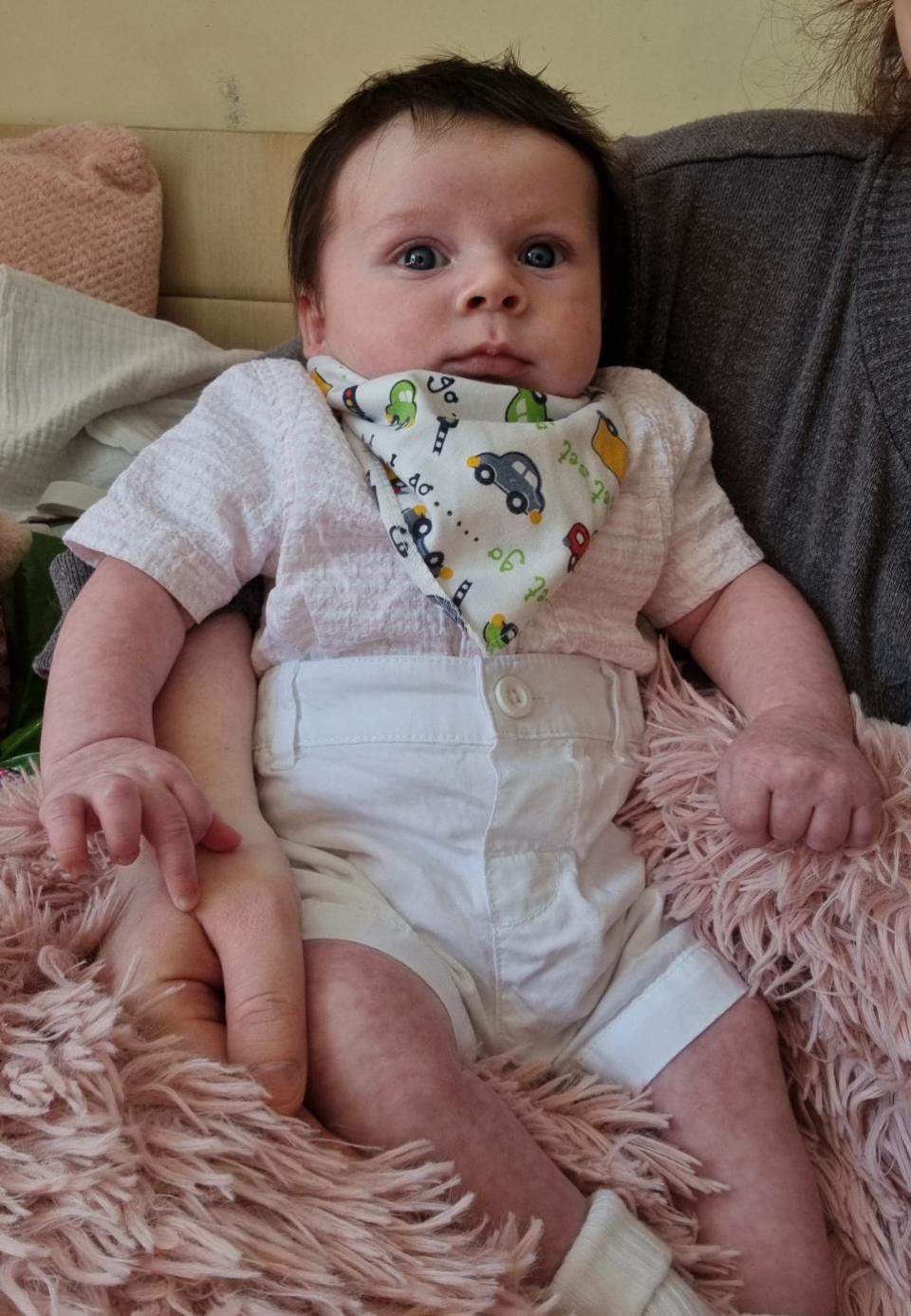 South Wales Argus: Rafe Logan Laidlaw was born on February 18, 2024, at the Grange University Hospital, near Cwmbran, weighing 8lb 15oz. He is the first child of Chloe Witcombe and Connor Holyoake-Laidlaw, of Pontypool.