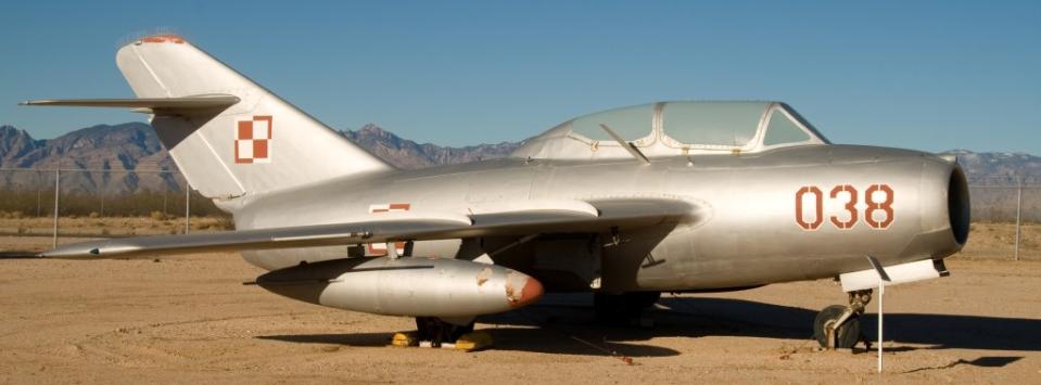 Polish Mig 15UT from the PIMA Air and Space Museum in Arizona via Getty Images