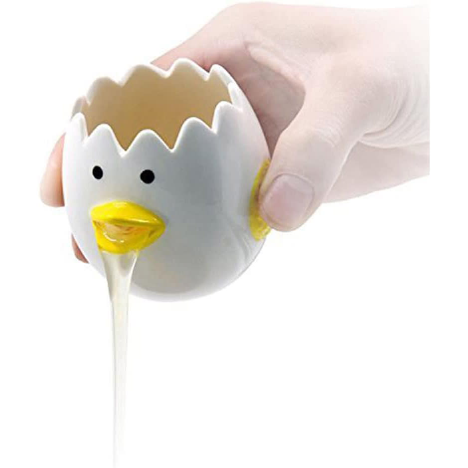 LuoCoCo Cute Ceramic Egg Separator, Dishwasher Safe. (Photo: Amazon SG)