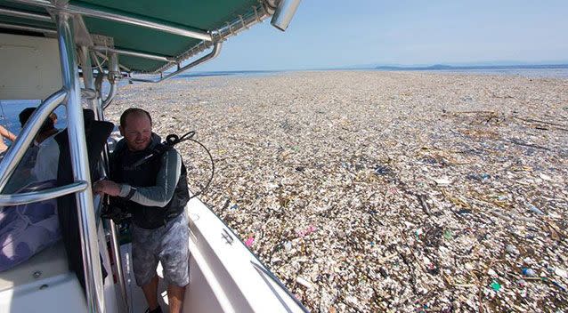 Ms Power said the key was stopping the rubbish from reaching the ocean instead of trying to remove it. Source: Caroline Power Facebook