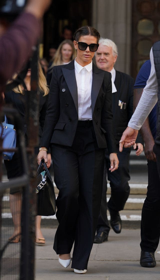Rebekah Vardy leaves the Royal Courts of Justice
