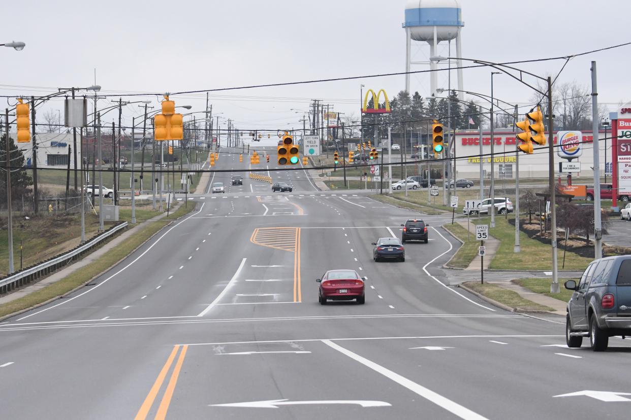 Two new stores are opening along Lexington-Springmill Road in the Springfield Township Square Shopping Center:  Ross Dress for Less and Shoe Department Encore.