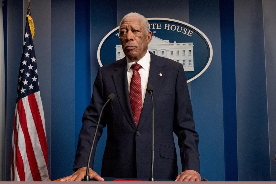 President Allan Trumbull (Morgan Freeman) is the target of a heinous assassination attempt in 