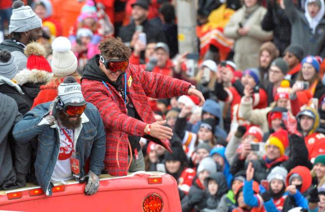 Travis Kelce gave epic speech at Chiefs' Super Bowl rally