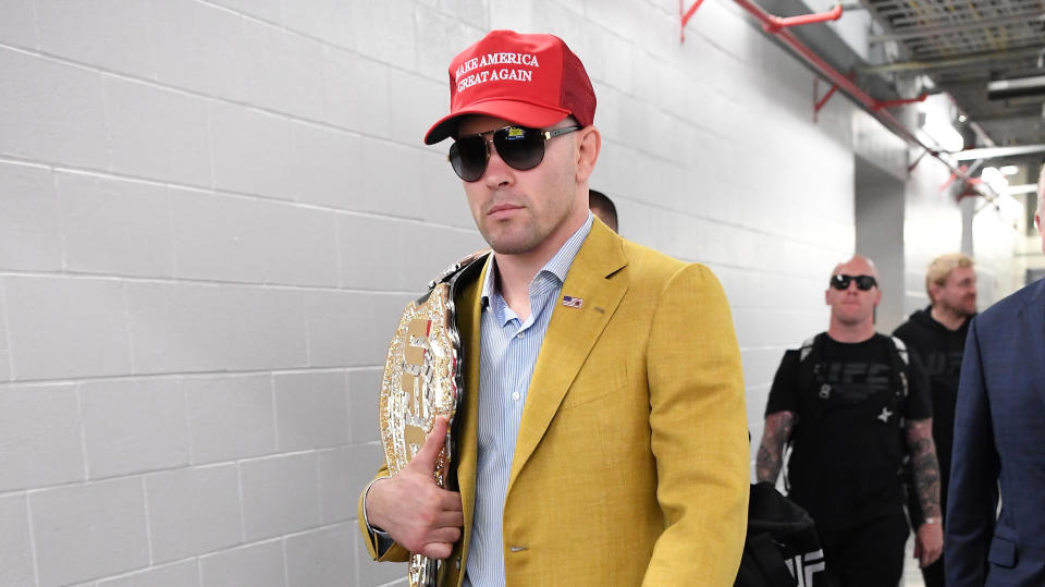 Former interim welterweight champion Colby Covington. (Getty Images)