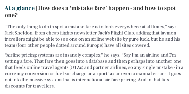 At a glance | How does a 'mistake fare' happen - and how to spot one?
