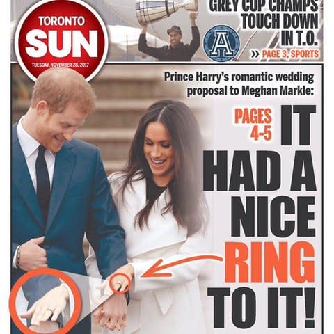 Toronto Sun front page