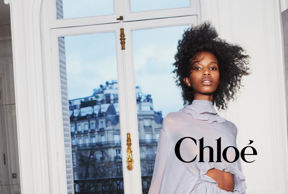The portraits feature Chloé’s pre-fall collection by Chemena Kamali.