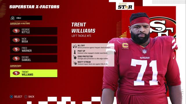 Madden 23: 49ers OT Trent Williams revealed as first '99 Club' member