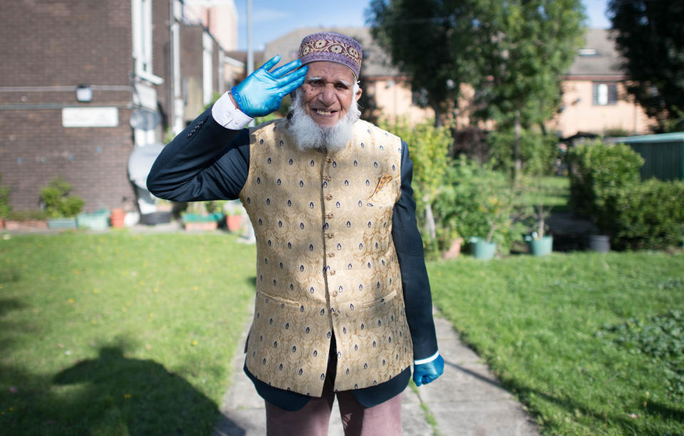 100-year-old Dabirul Islam Choudhury raised more than £420,000 by walking 970 laps of his garden in Bow, east London, while fasting for Ramadan. Mr Choudhury said: “I feel proud they have honoured me for the efforts I have done.  Choudhury, who was awarded an OBE, said: "I thank everybody from the bottom of my heart.”