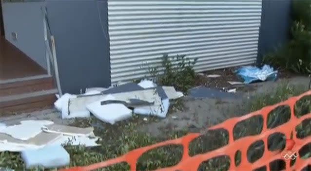 Damage to the Berwick school. Source: 7News