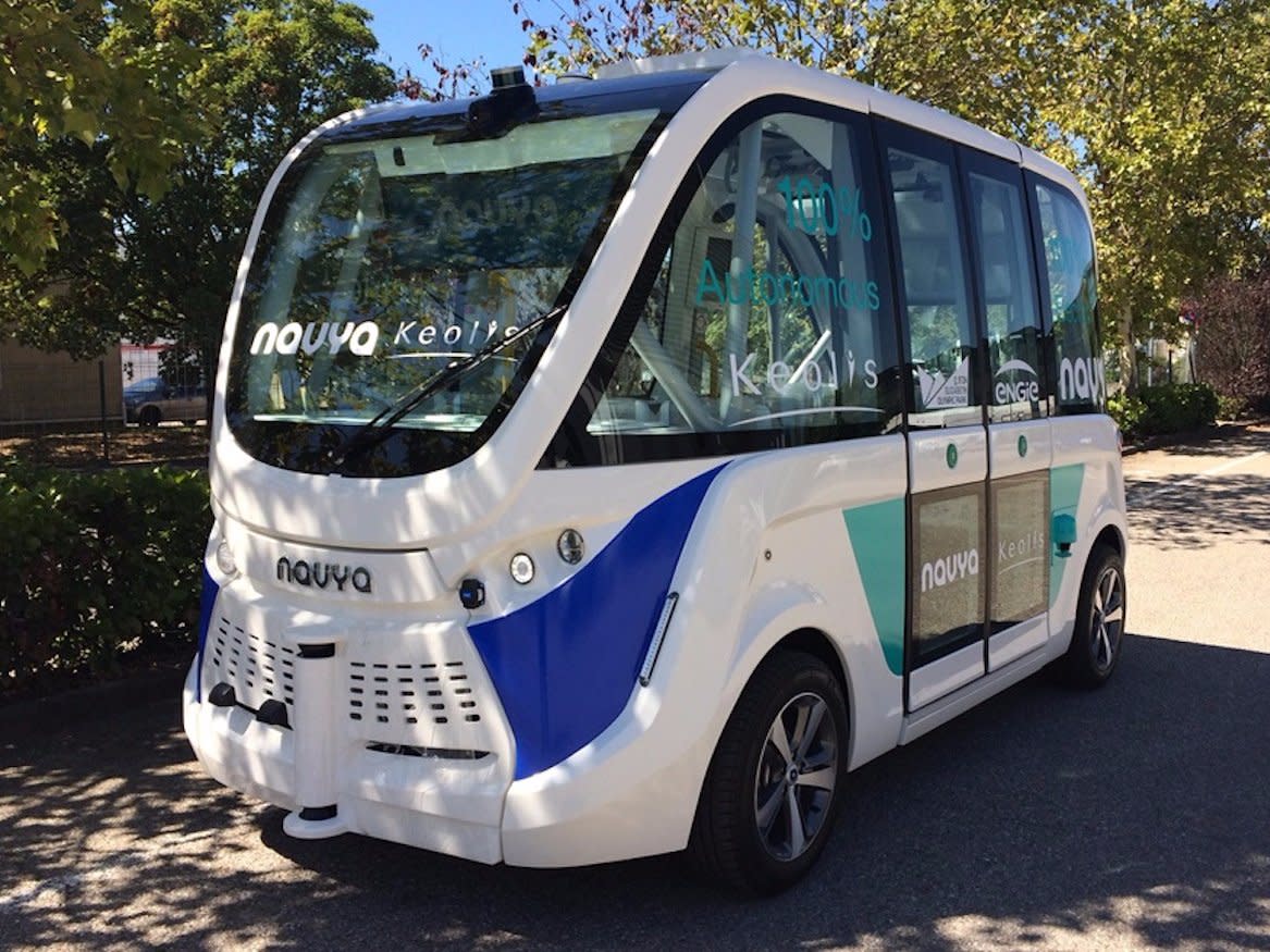 Autonomous shuttle bus navya