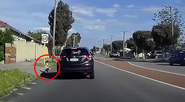 It's believed the little girl snuck out through the garage. Source: Dash Cam Owners Australia