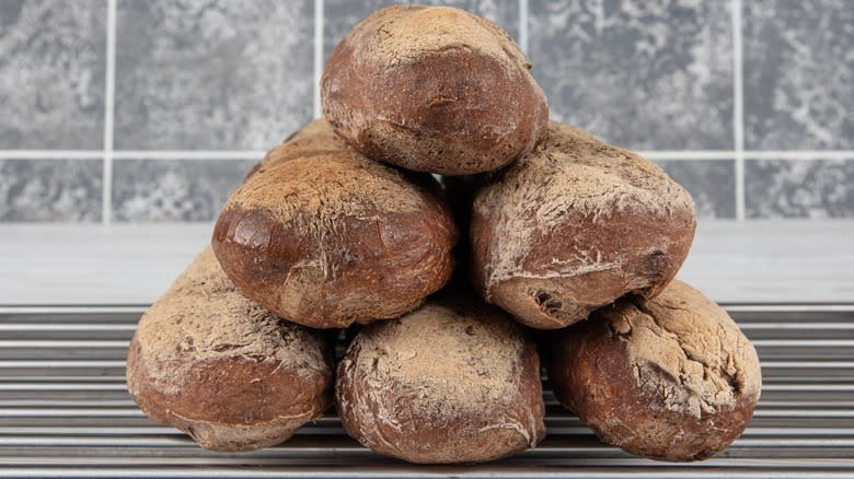 pile of bread made from buckwheat