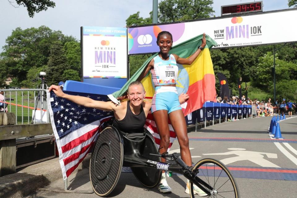 Susannah Scaroni after the New York Mini 10K.