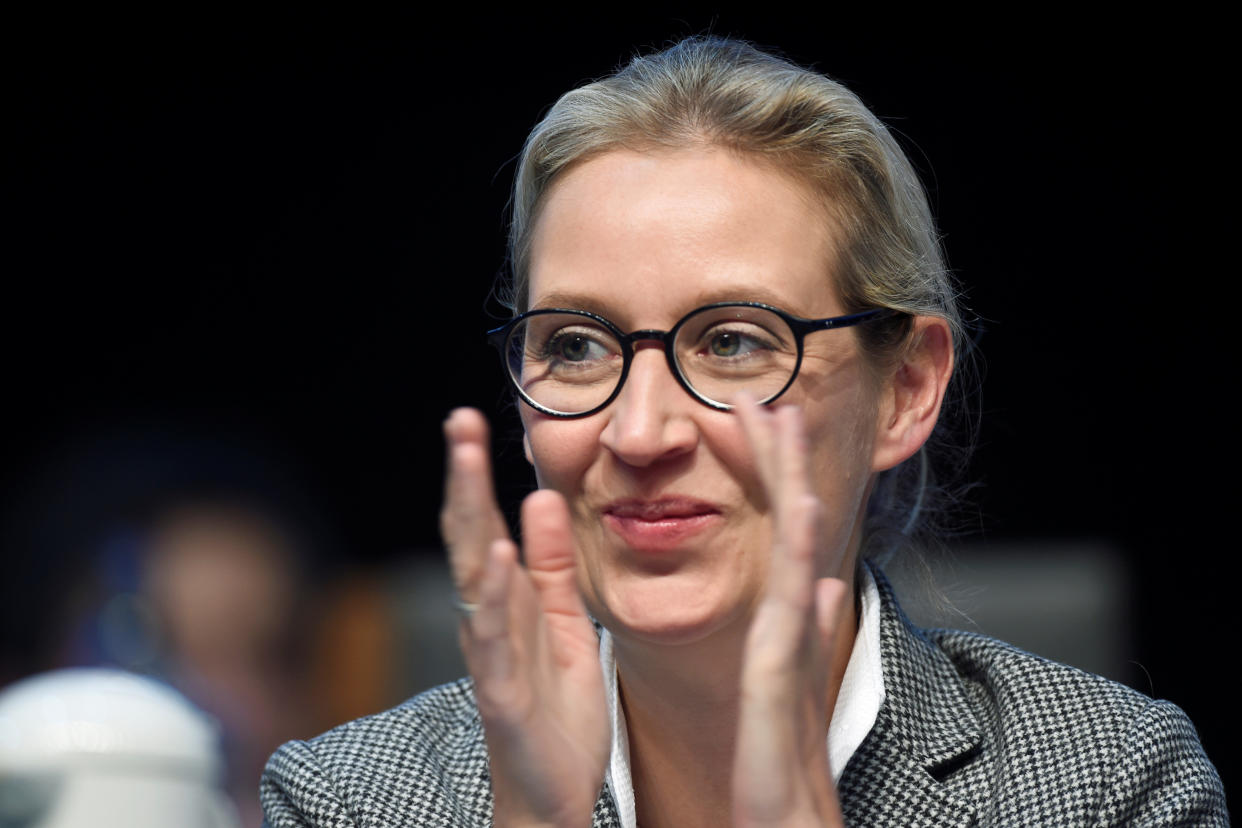 Hat sich zu einer Moskaureise aufgemacht: AfD-Fraktionschefin Alice Weidel (Bild: REUTERS/Fabian Bimmer)