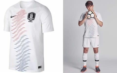 South Korea 2018 World Cup away kit - Credit: Nike