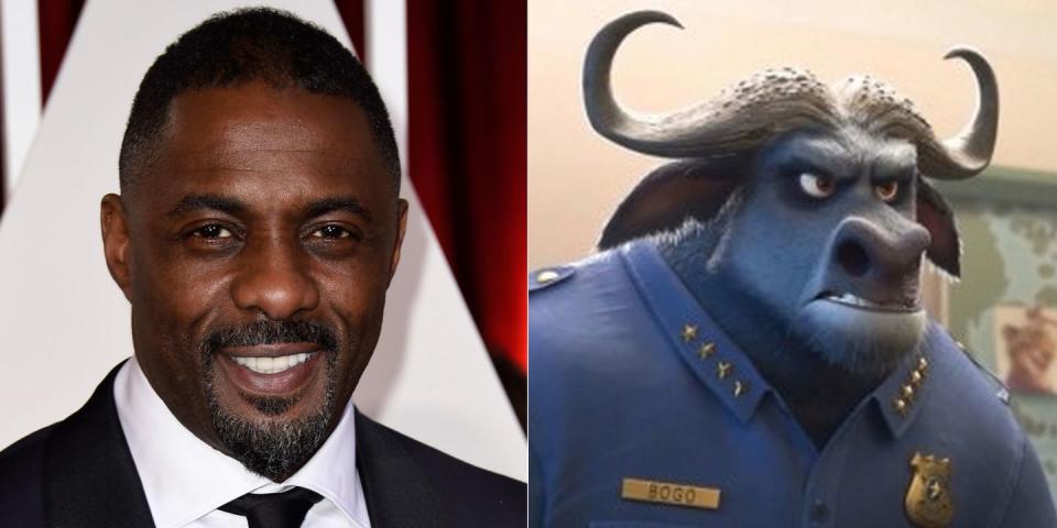 Idris Elba –  Chief Bogo in <i>Zootopia</i> and Fluke in <i>Finding Dory</i>