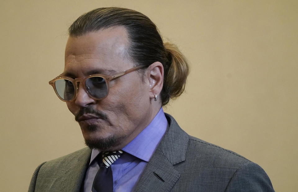 Johnny Depp durante la vista del juicio (Foto: ELIZABETH FRANTZ/POOL/AFP via Getty Images)